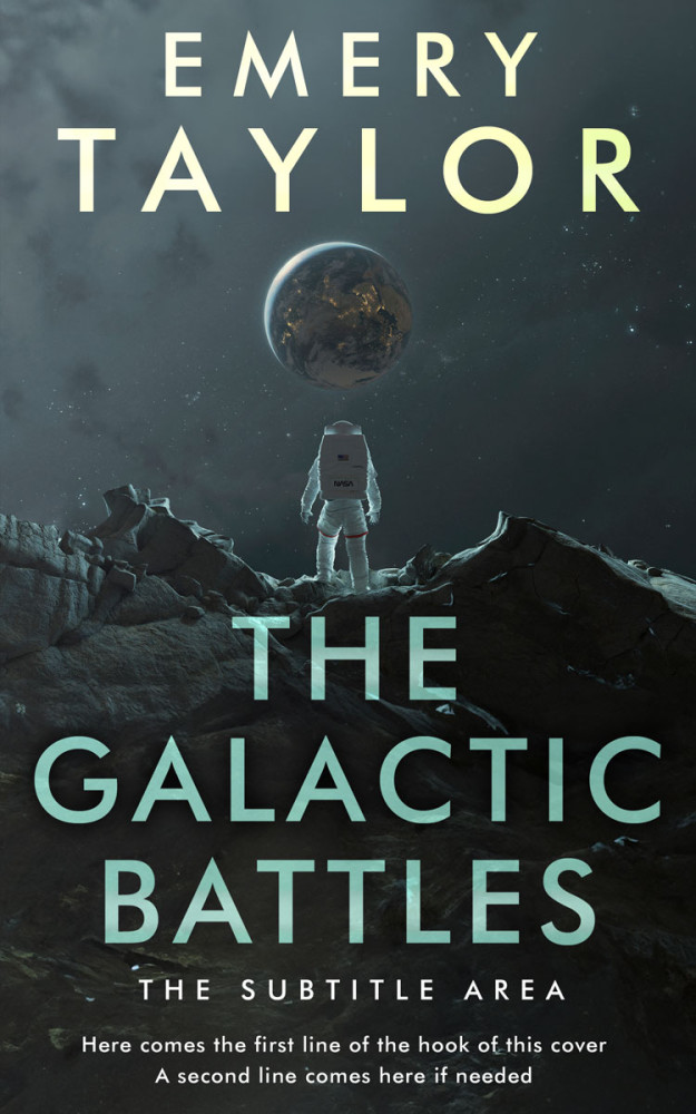 Front view of Outer Space #32482 - Premade Science Fiction Book Cover