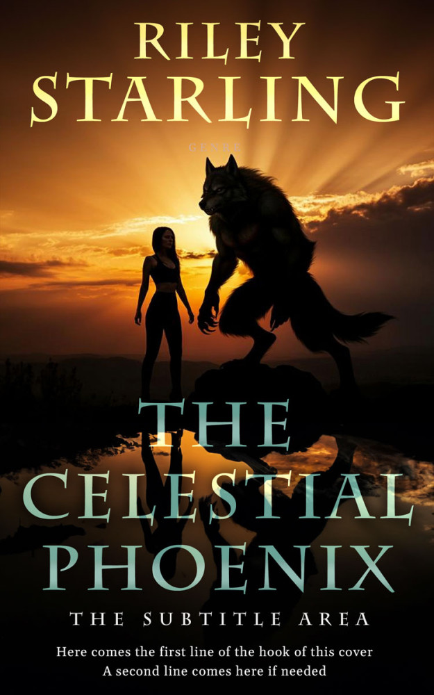 Front view of Raw Sienna #32495 - Premade Fantasy Book Cover