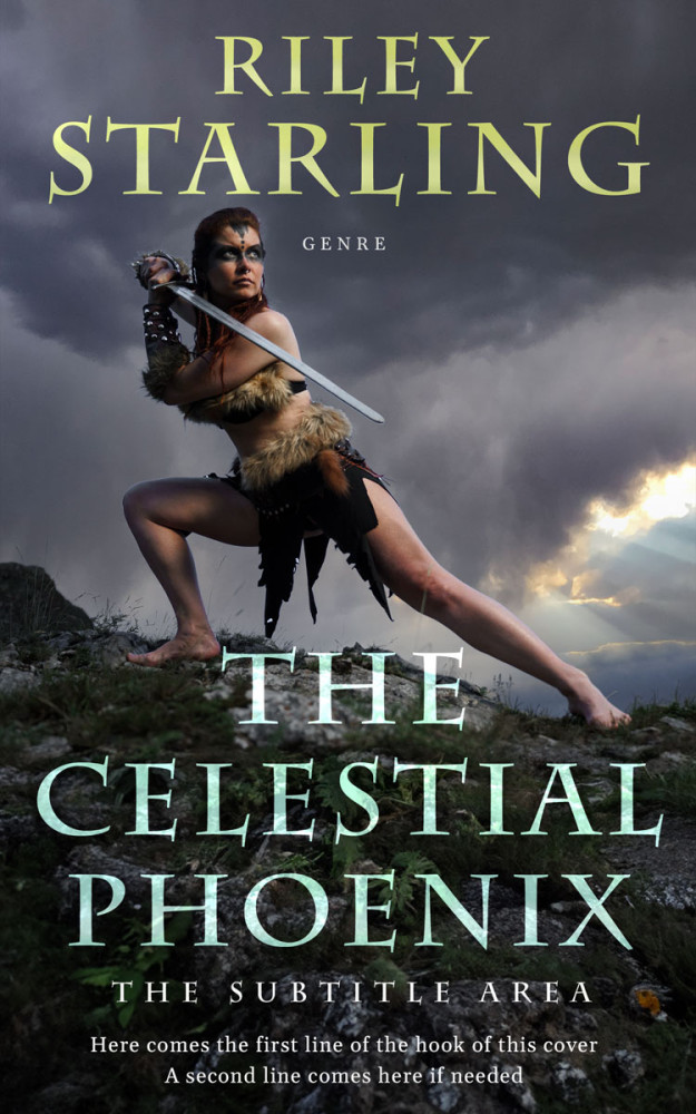 Front view of Tuna #32497 - Premade Fantasy Book Cover