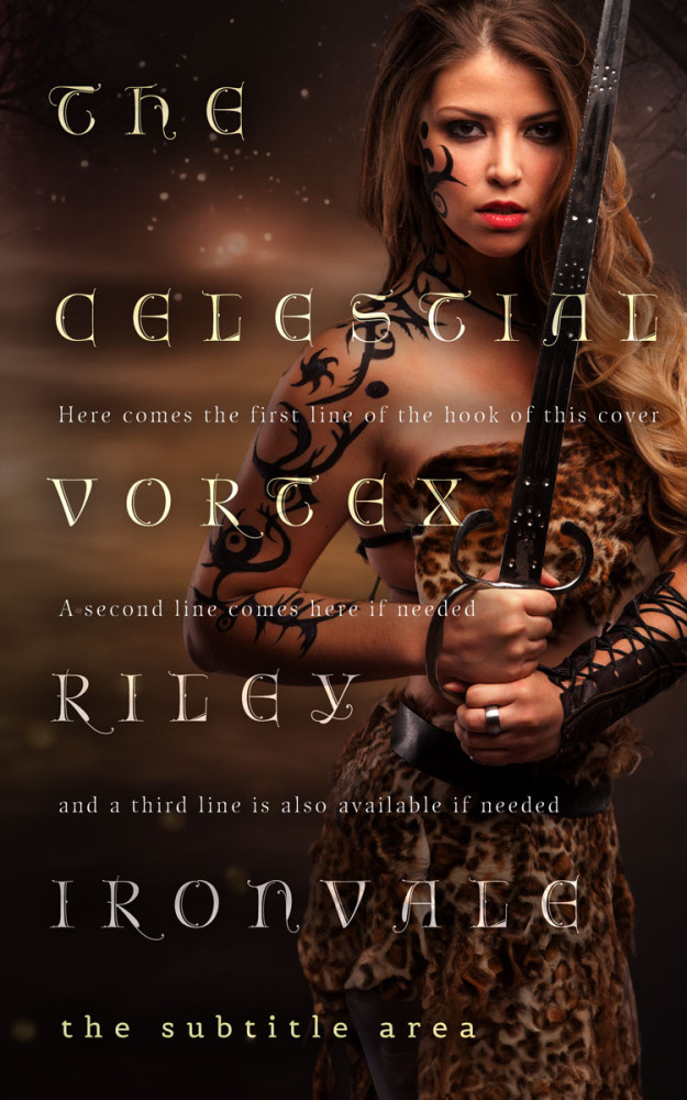 Front view of Coffee Bean #32513 - Premade Fantasy Book Cover