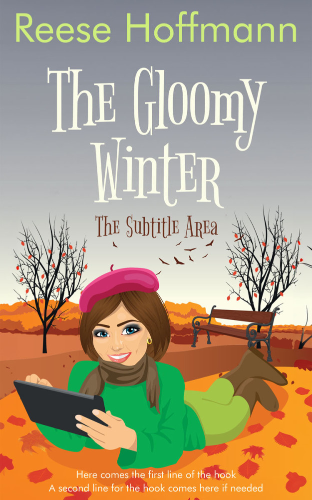 Front view of Gray Nickel #32544 - Premade Chick Lit Book Cover