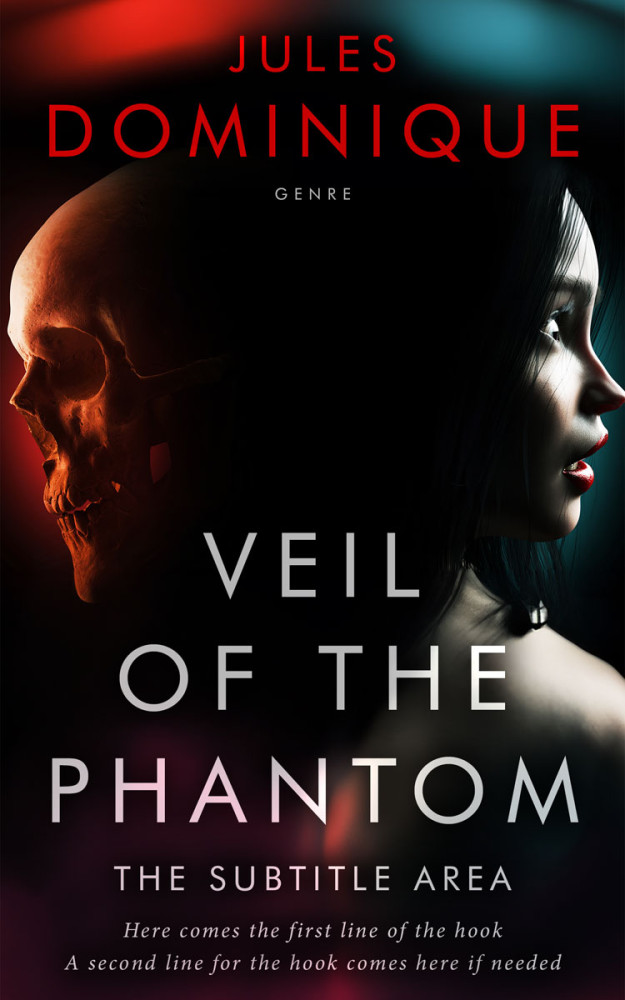 Front view of Cod Gray #32562 - Premade Horror Book Cover