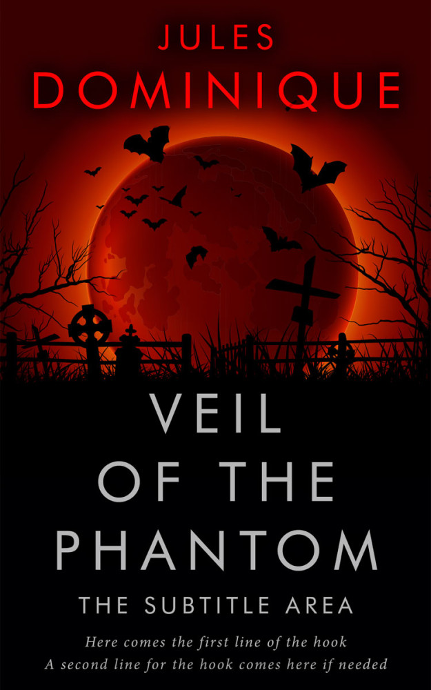 Front view of Graphite #32572 - Premade Horror Book Cover