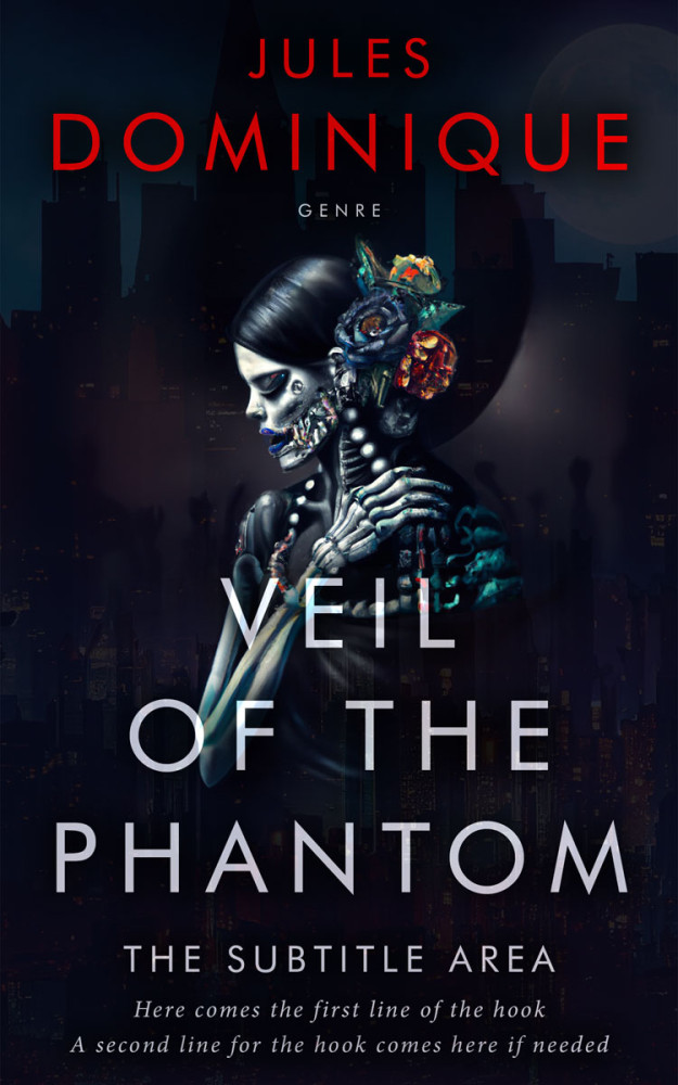 Front view of Vulcan #32575 - Premade Fantasy Book Cover