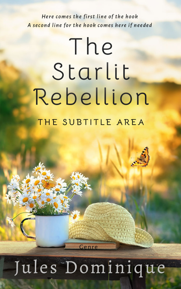 Front view of Stark White #32597 - Premade Poetry Book Cover