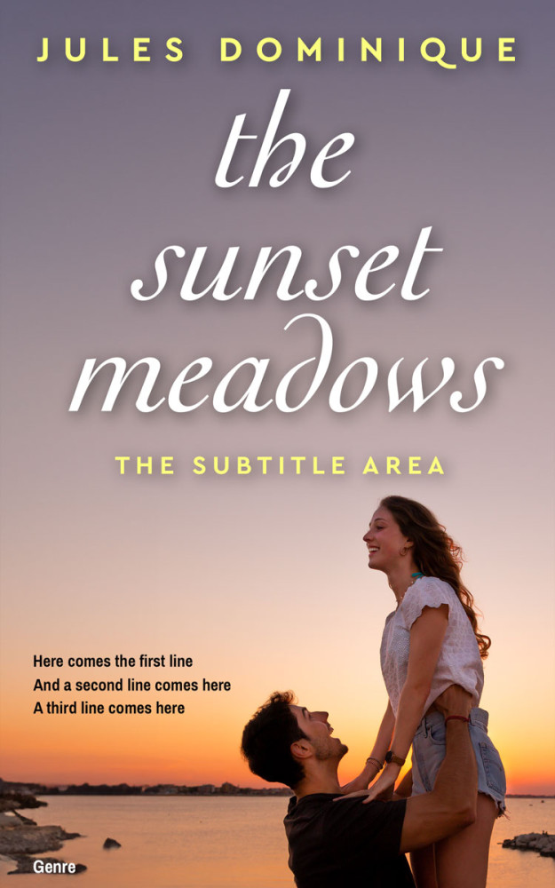 Front view of Del Rio #32634 - Premade Romance Book Cover