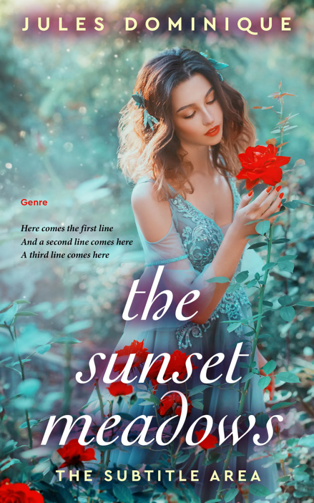 Front view of Juniper #32637 - Premade Fantasy Book Cover