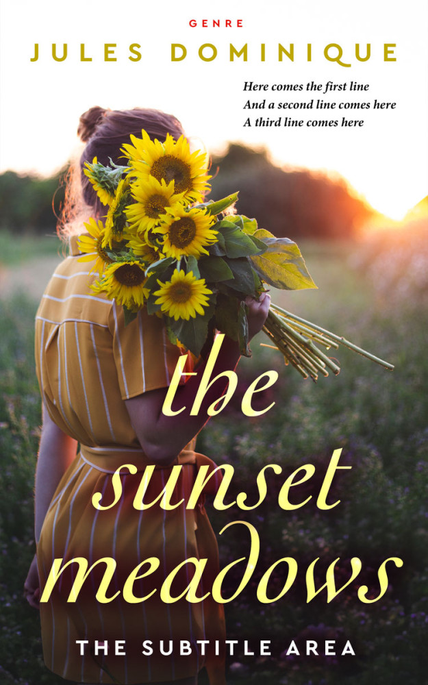 Front view of Taupe #32638 - Premade Literary Fiction Book Cover