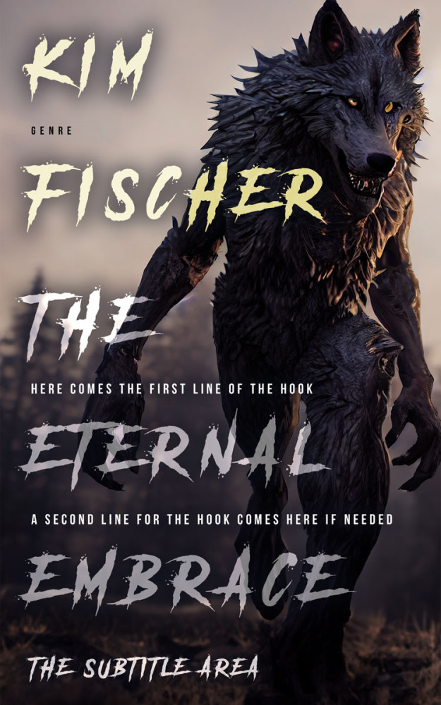 Front view of Silk #32655 - Premade Horror Book Cover