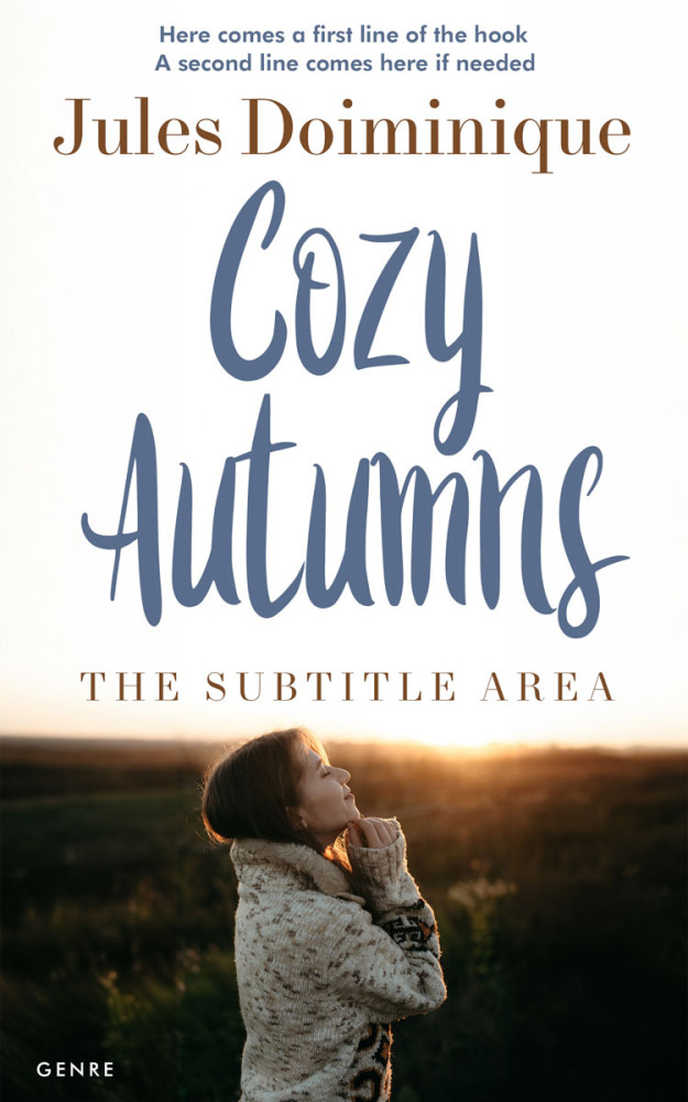 Front view of Ecru White #32676 - Premade Teen & Young Adult Book Cover