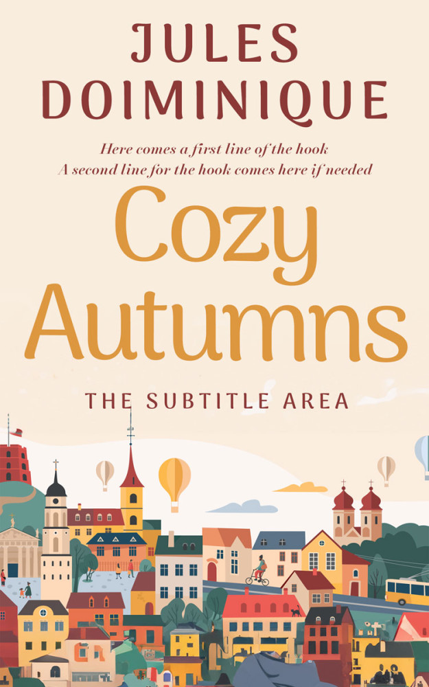 Front view of Linen #32680 - Premade Literary Fiction Book Cover