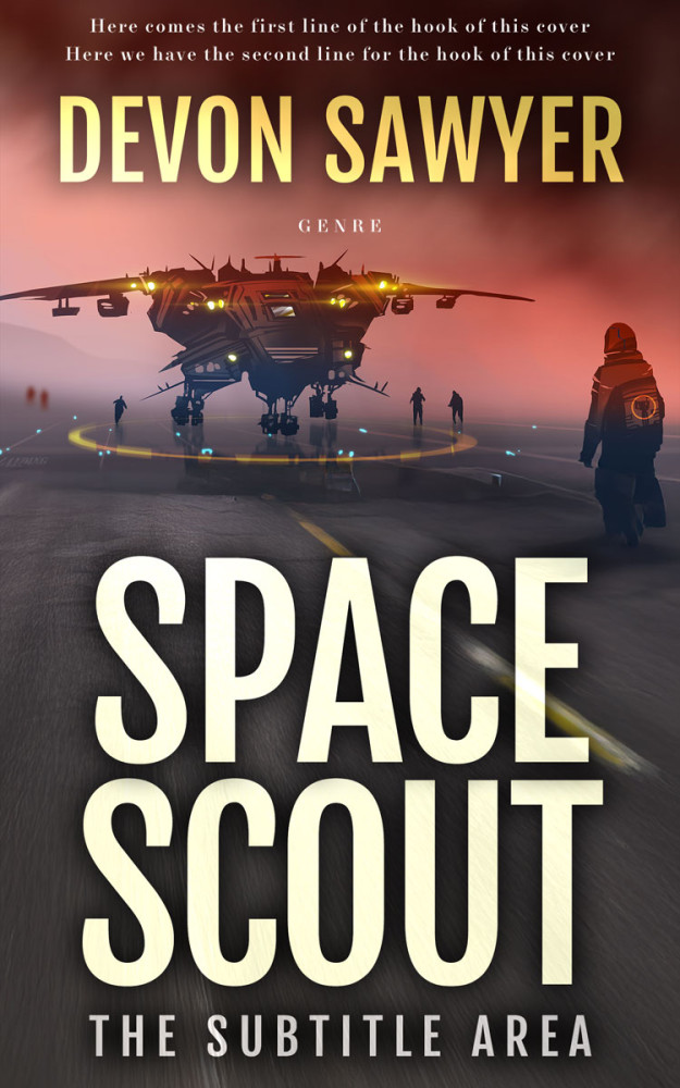 Front view of Cashmere #32687 - Premade Science Fiction Book Cover