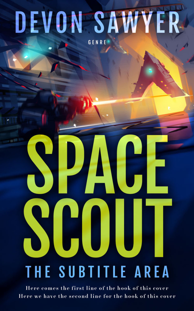 Front view of Big Stone #32689 - Premade Science Fiction Book Cover