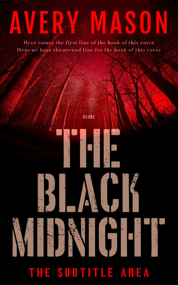 Front view of Chestnut #32716 - Premade Horror Book Cover