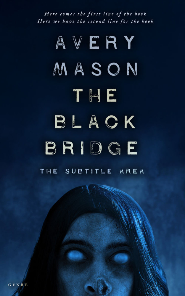 Front view of Black Pearl #32745 - Premade Horror Book Cover