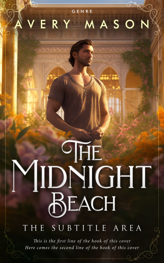 Front view of Black Marlin #32771 - Premade Romance Book Cover