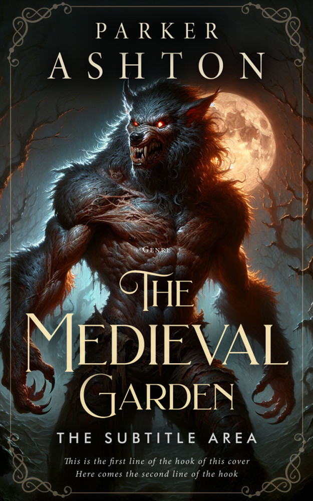 Front view of Zeus #32796 - Premade Fantasy Book Cover