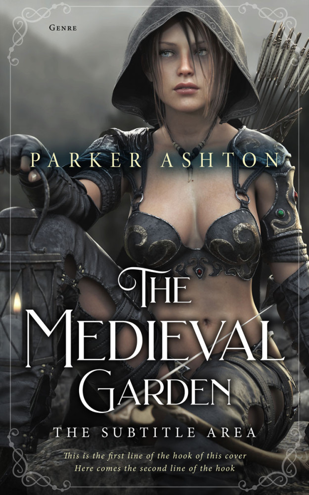 Front view of Tuatara #32803 - Premade Fantasy Book Cover