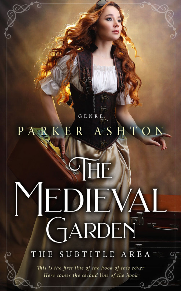 Front view of Oil #32804 - Premade Historical Book Cover