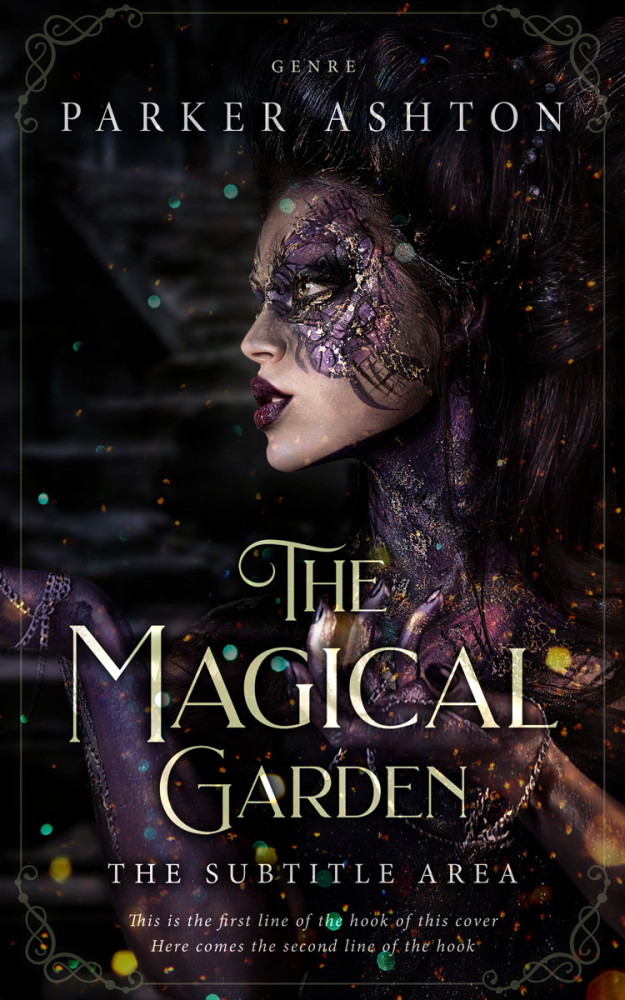 Front view of Cod Gray #32814 - Premade Fantasy Book Cover