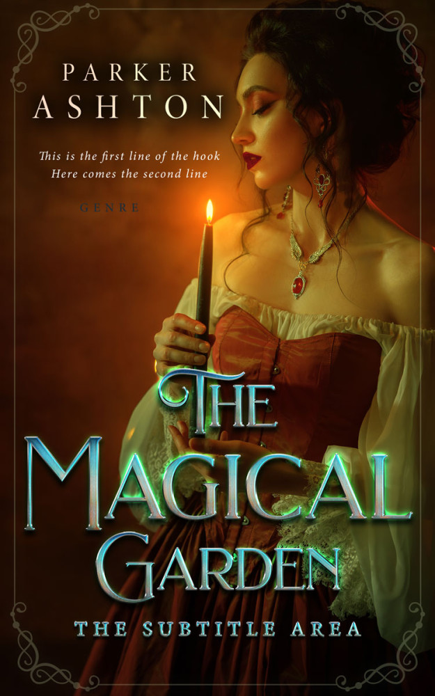 Front view of Graphite #32818 - Premade Romance Book Cover