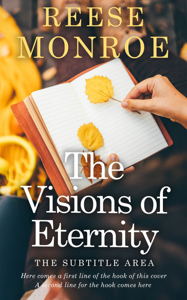 Front view of Gold Sand #32831 - Premade Poetry Book Cover