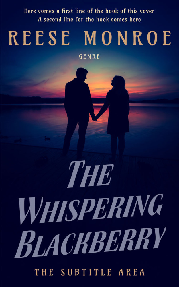 Front view of Black Pearl #32873 - Premade Romance Book Cover