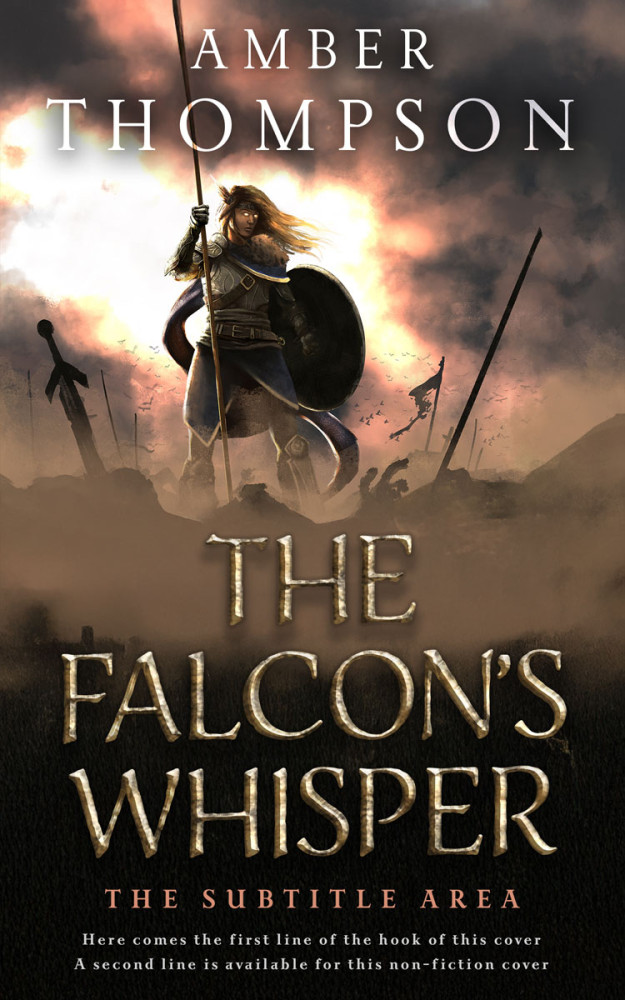 Front view of Birch #32925 - Premade Fantasy Book Cover