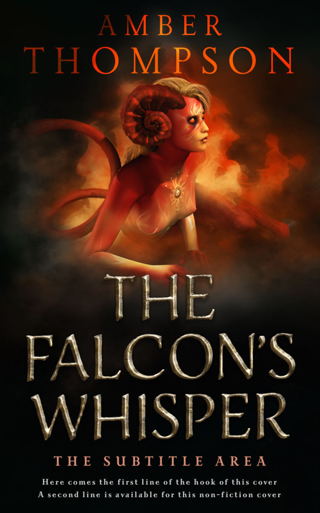 Front view of Night Rider #32928 - Premade Fantasy Book Cover