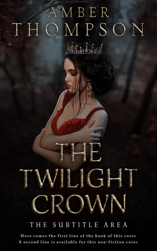 Front view of Cod Gray #32932 - Premade Fantasy Book Cover