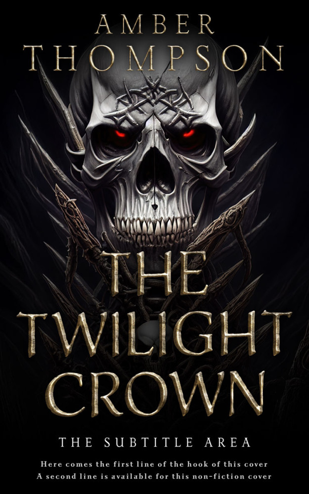 Front view of Cod Gray #32935 - Premade Fantasy Book Cover