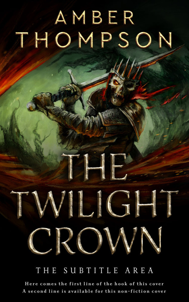 Front view of Eternity #32940 - Premade Fantasy Book Cover