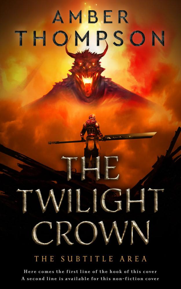 Front view of Ochre #32942 - Premade Fantasy Book Cover