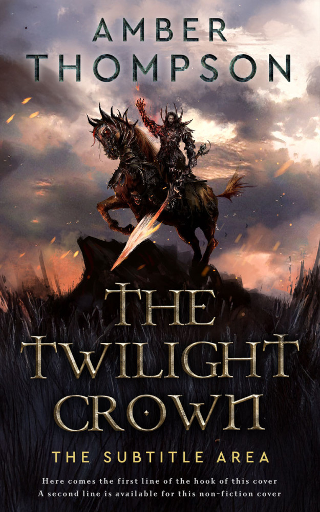 Front view of Clam Shell #32948 - Premade Fantasy Book Cover