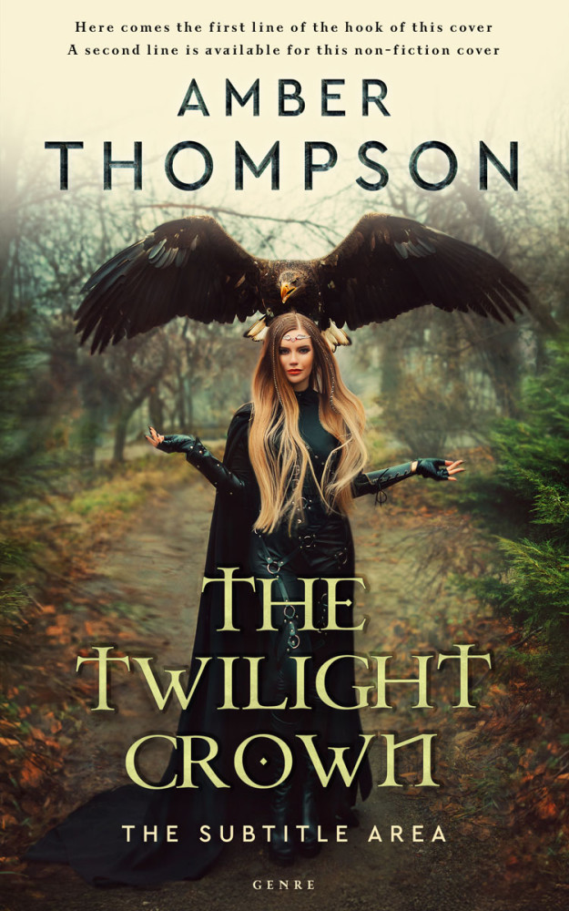 Front view of Birch #32950 - Premade Fantasy Book Cover