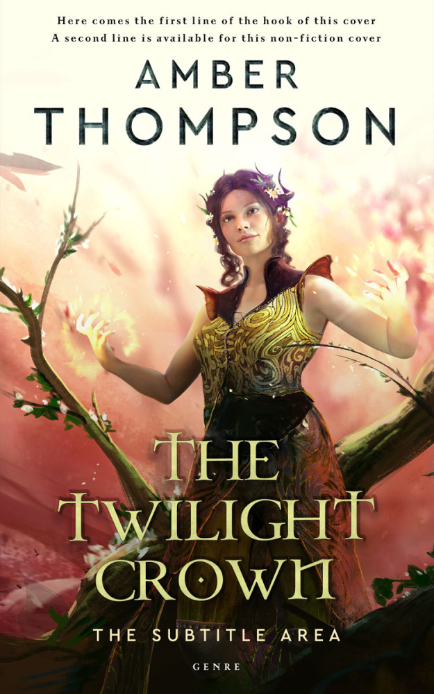 Front view of Eternity #32951 - Premade Fantasy Book Cover