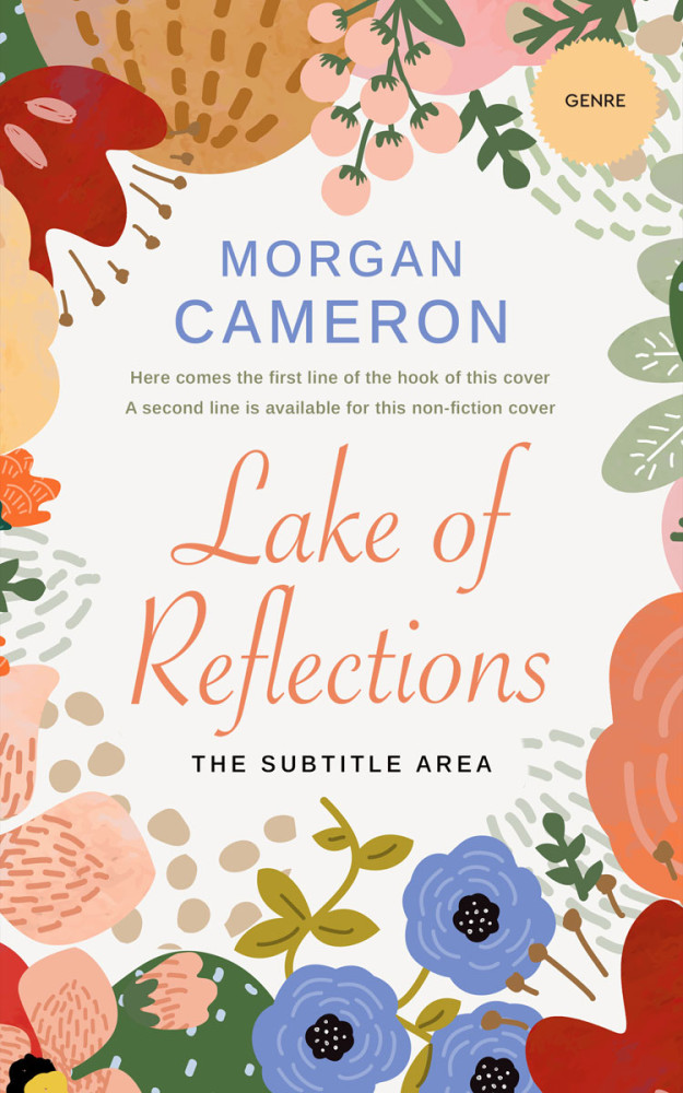 Front view of Dawn Pink #32965 - Premade Abstract Book Cover