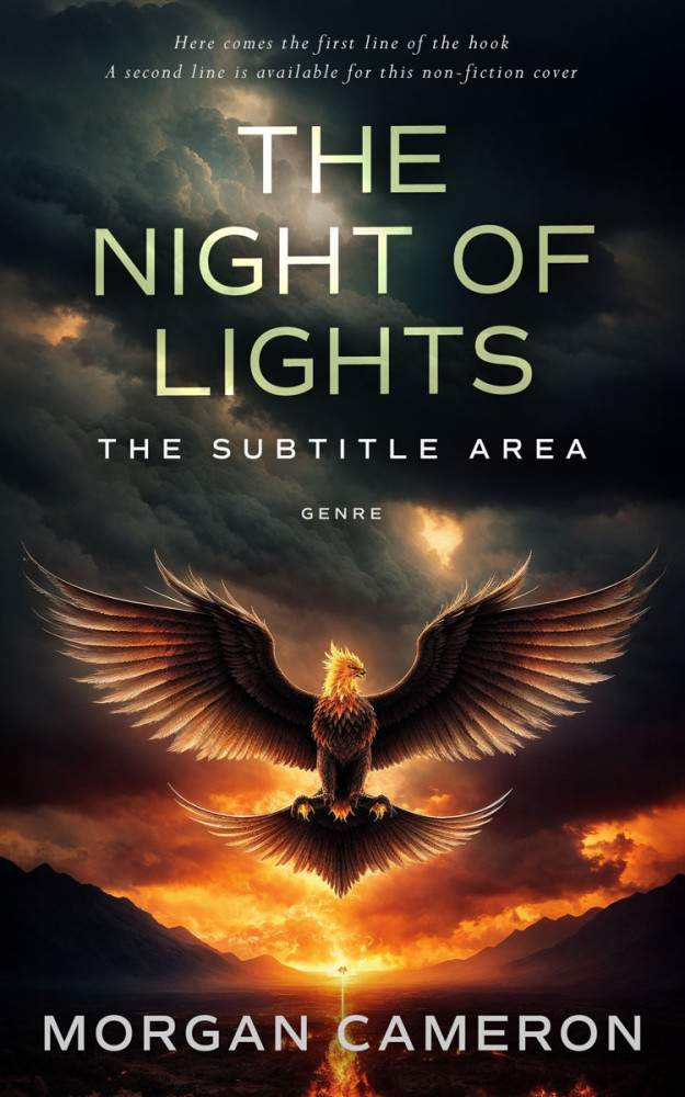 Front view of Cod Gray #32981 - Premade Fantasy Book Cover