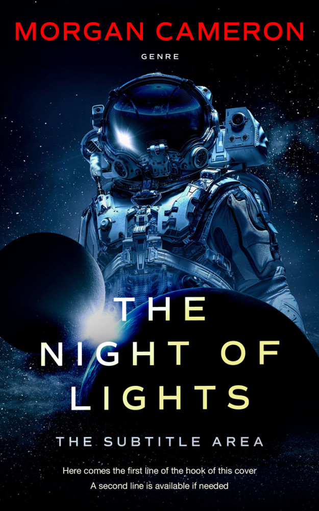 Front view of Black Pearl #32995 - Premade Science Fiction Book Cover