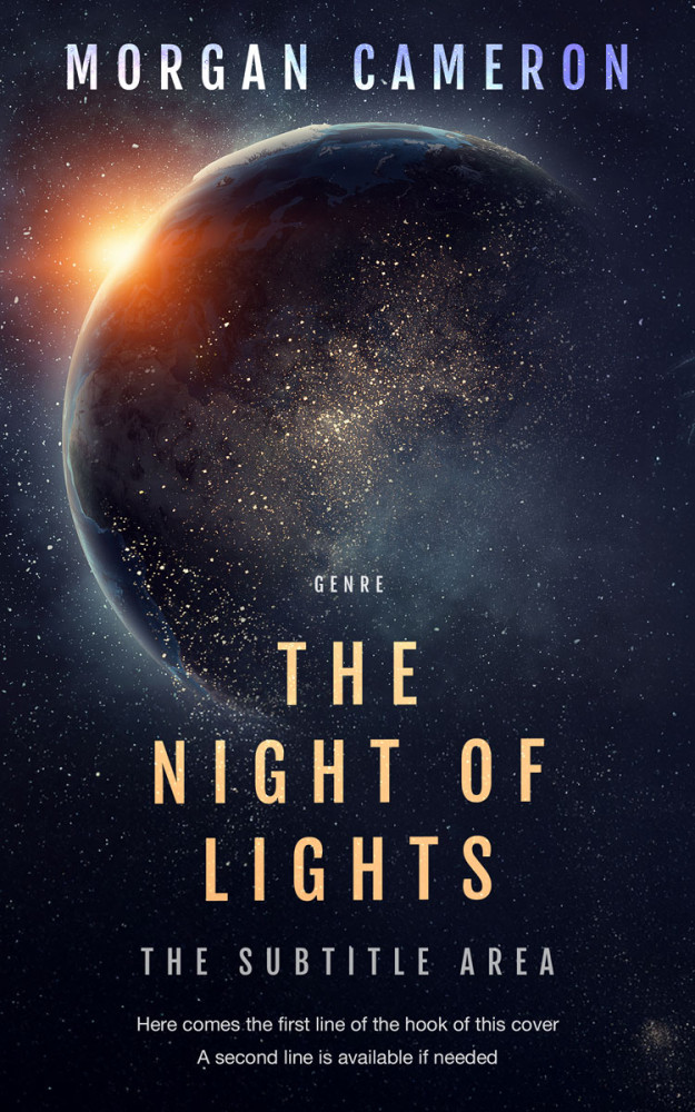 Front view of Mirage #33003 - Premade Science Fiction Book Cover