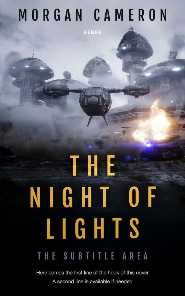 Front view of Cloud #33007 - Premade Apocalyptica Book Cover