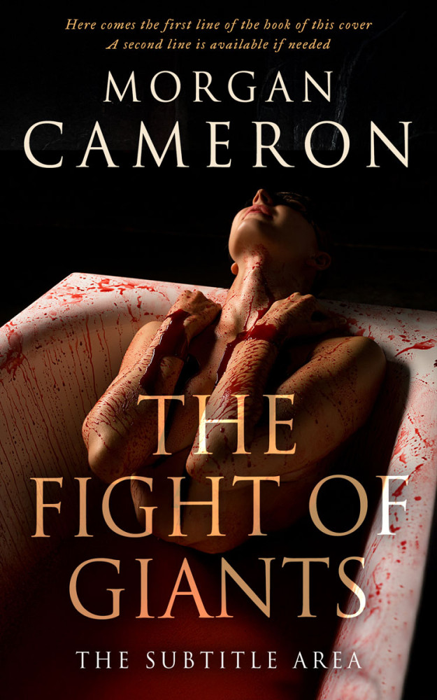 Front view of Tan #33024 - Premade Mystery & Thriller & Suspense Book Cover