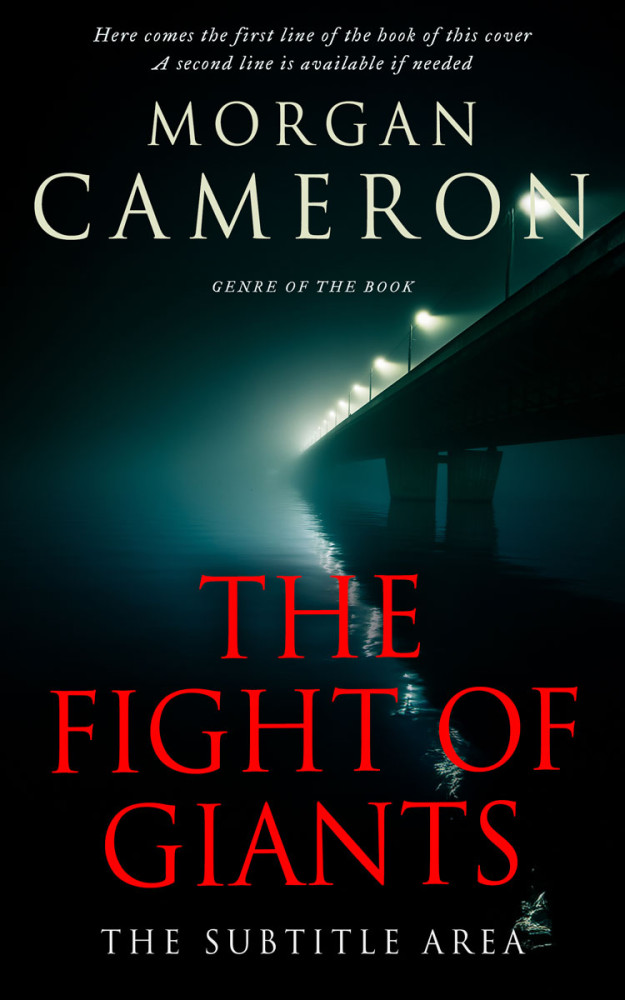 Front view of Black Bean #33029 - Premade Mystery & Thriller & Suspense Book Cover