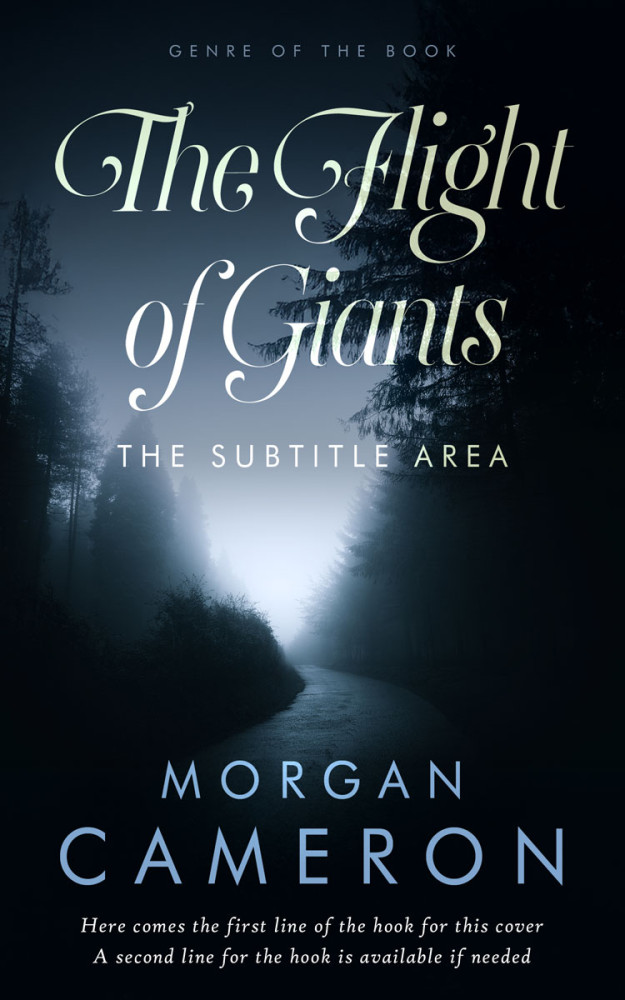 Front view of Ebony #33078 - Premade Mystery & Thriller & Suspense Book Cover | BookCoverZone