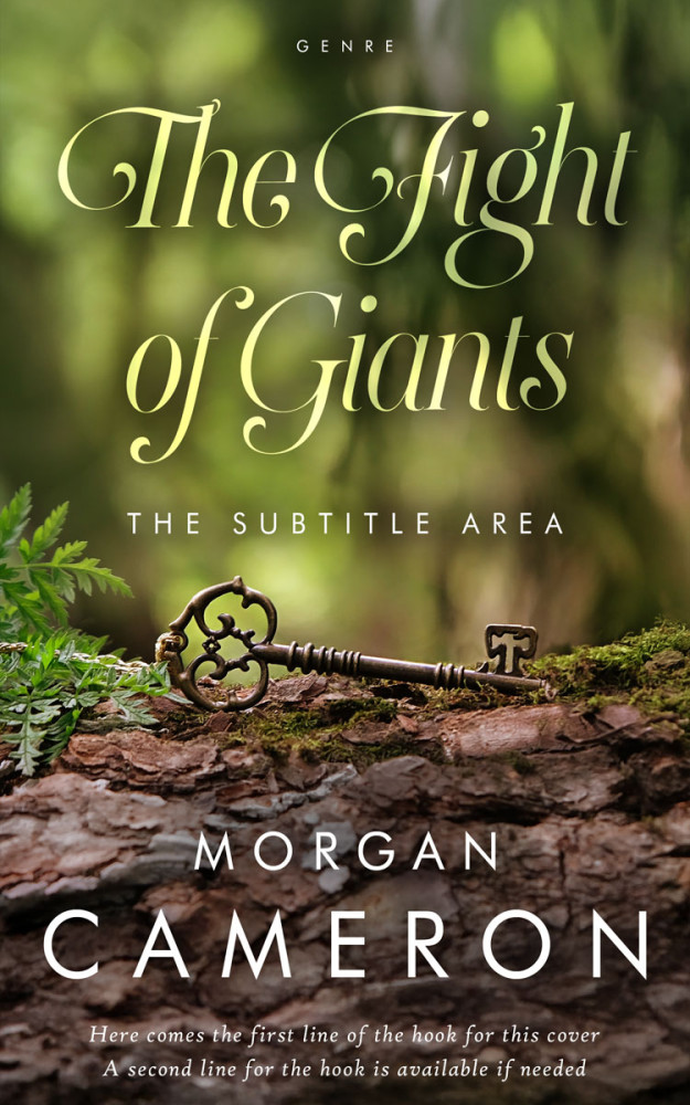 Front view of Lisbon Brown #33089 - Premade Fantasy Book Cover