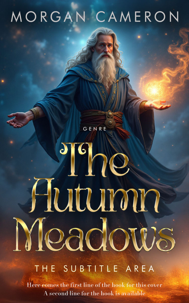 Front view of Shark #33136 - Premade Fantasy Book Cover