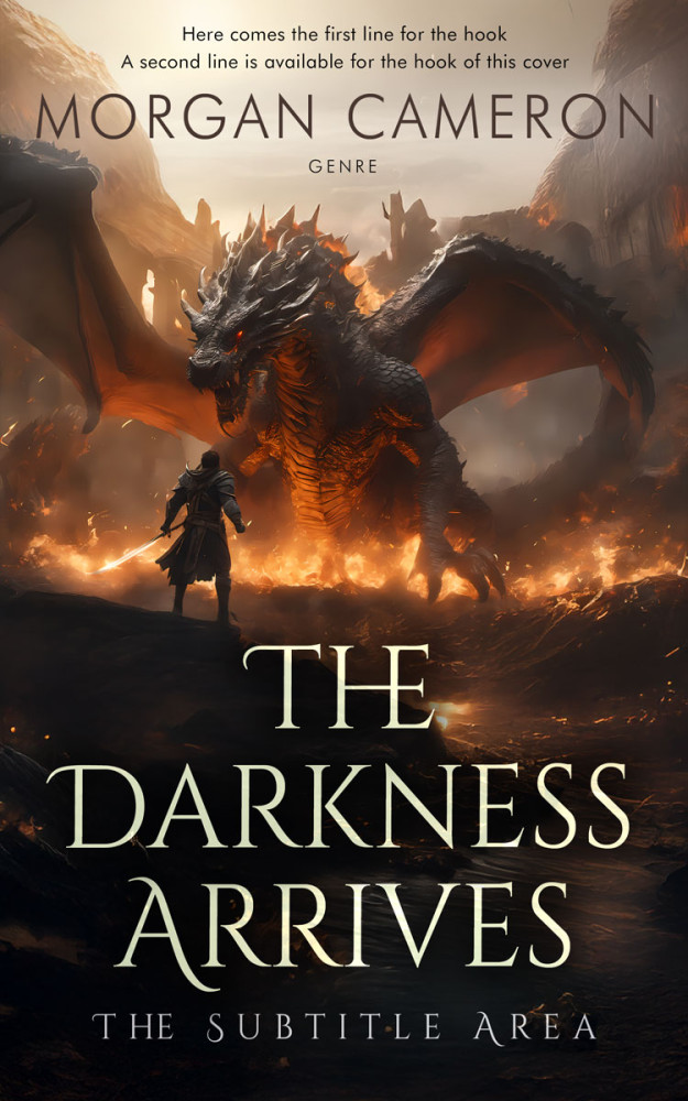 Front view of Cameo #33158 - Premade Fantasy Book Cover