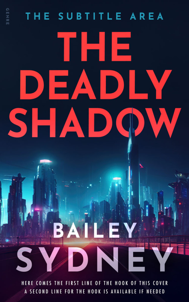 Front view of Ebony #33303 - Premade Science Fiction Book Cover