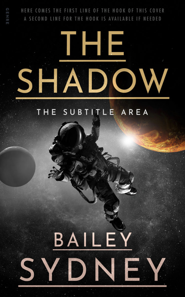 Front view of Cod Gray #33308 - Premade Science Fiction Book Cover