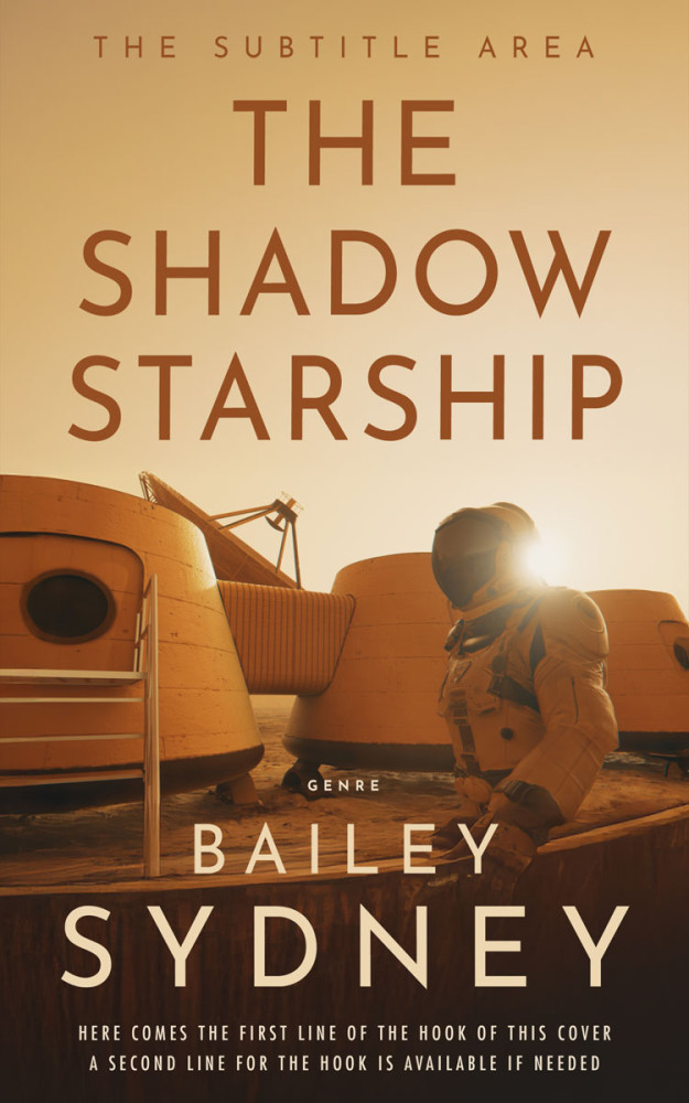 Front view of Metallic Bronze #33310 - Premade Science Fiction Book Cover